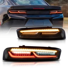 LED-RÜCKLEUCHTEN - SCHWARZ GETÖNT/GELBER BLINKER - VLAND (CAMARO 2016-2018 USA)
