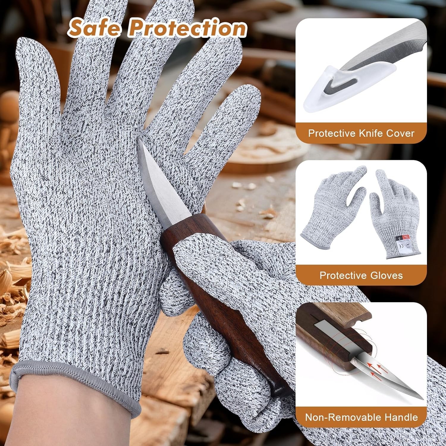 Ninonly 42pcs Wood Carving Tools Kit, Wood Whittling Knife Set for Beginners, Wo