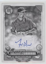 2022 Topps Gypsy Queen Black & White 47/50 Zach Plesac #GQA-ZP Auto 1b8