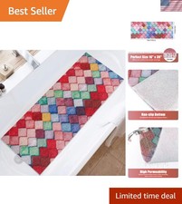 Bathtub Mat Shower Mat Non-Slip: 16x 39 Inch Soft Comfort Bath Mat with Drain...