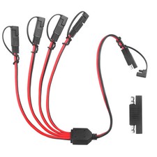 12AWG SAE Y Splitter Extension Cable with SAE Polarity Reverse Adapter 2 FT S...