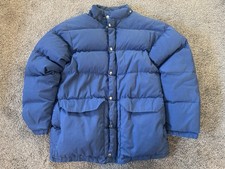 Holubar Men's Vintage Down Puffer Jacket Size M Blue Made In USA