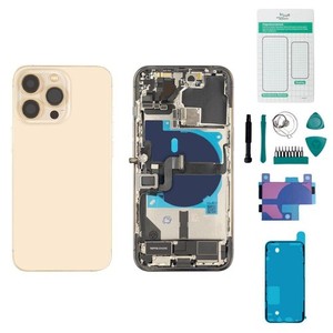 iPhone 13 Pro Gehäuse mit Backcover Gold - Set Versand aus Deutschland