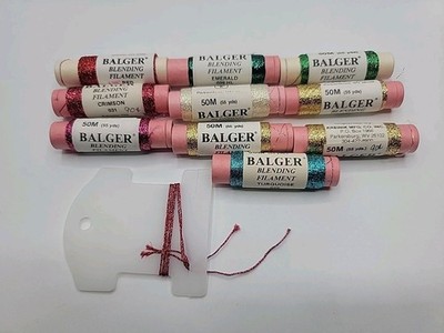 Lot Of 10 Bolts Balger Blending Thread Filament Metallic 50M Each NOS