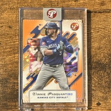 Topps 2025 Pristine Vinnie Pasquantino Orange Refractor Royals #166 /25
