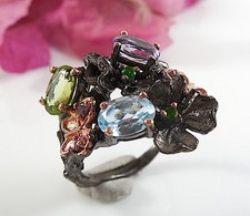 Designer Unique Cocktail Silver Ring