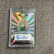 Panini 2024-25 Select Baylor Scheierman #YE-BAY Celtics Rookie Autograph Prizm