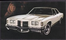 1972 Pontiac Catalina 4-door Sedan Dealer Postcard
