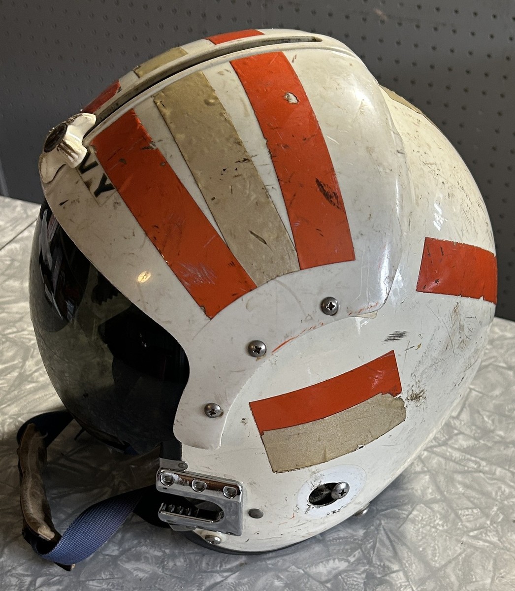 US NAVY PILOTS FLIGHT HELMET APH-6DL VIETNAM ERA W/VISOR | eBay