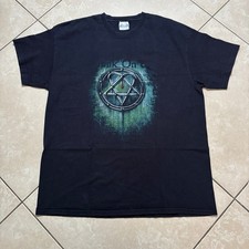 Vintage Y2K HIM Heartagram Blood Drip Promo T-Shirt XL VTG Metal Band Ville Valo