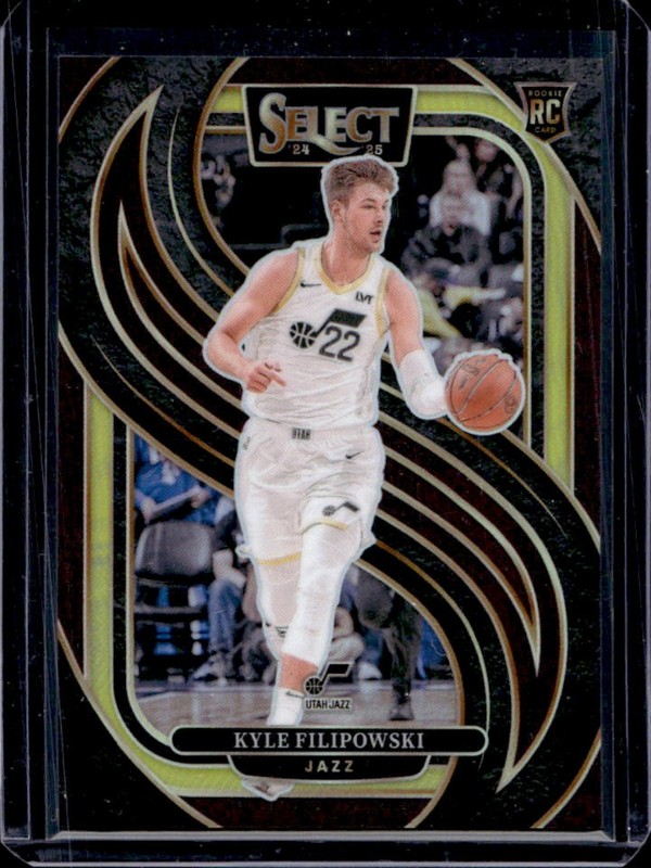 2024-25 Panini Select Kyle Filipowski Premier RC Maroon Prizm Rookie #/175 Jazz