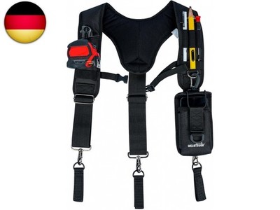 MELOTOUGH Werkzeuggürtel-Hosenträger für Herren, große und hohe Bautasche, gep