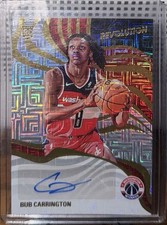 2024-25 Panini Revolution Bub Carrington Rookie Auto /25 Levels SSP #RS-UBC