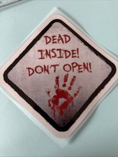 HORORR FRANCHISE ?WALKING DEAD? Dead Inside DONT OPEN!? Sticker 11cm X 11cm