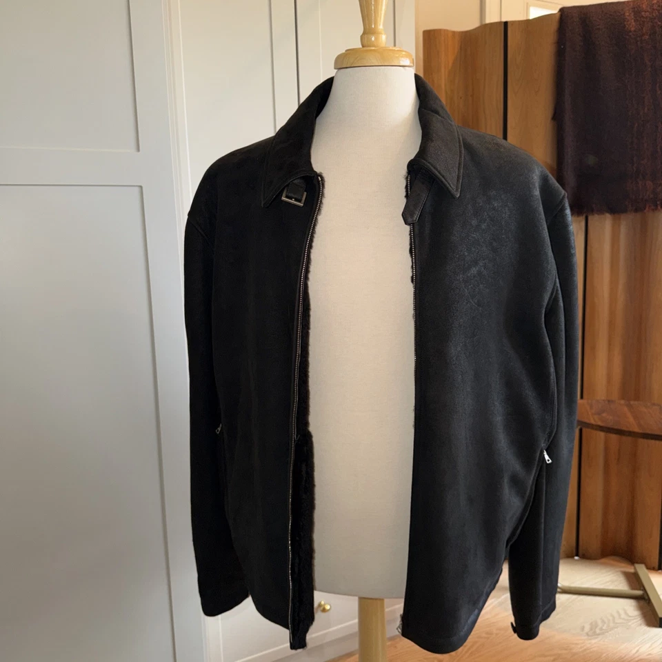 Seraphin France Mouton Shearling Jacket Sz 58 - Image 3 of 4