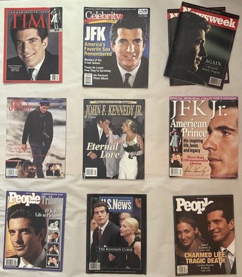 JFK Jr Memorial Magazine Lot 10 Issues Time Newsweek People US News Tribute Set