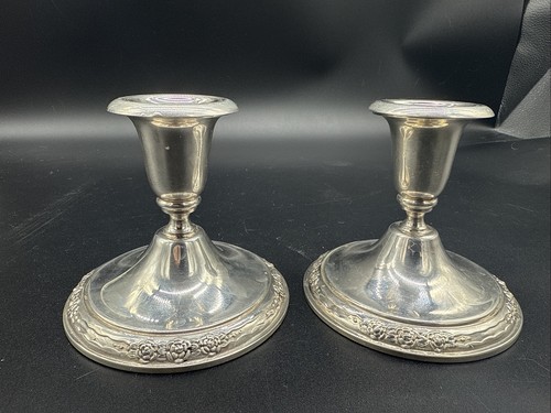 CAMILLE INTERNATIONAL SILVER COMPANY, KERZENHALTER 2ER SET #6015 - Bild 1 von 5