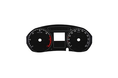Skoda Fabia 1.4 TDI - replacement BLACK Dial Conversion Kit MPH zu KMH Tacho Spe