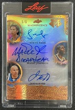 MAGIC JOHNSON NASH KIDD MARBURY 2026 LEAF MAGNIFICENCE 6 SIX AUTO BRONZE 5/5
