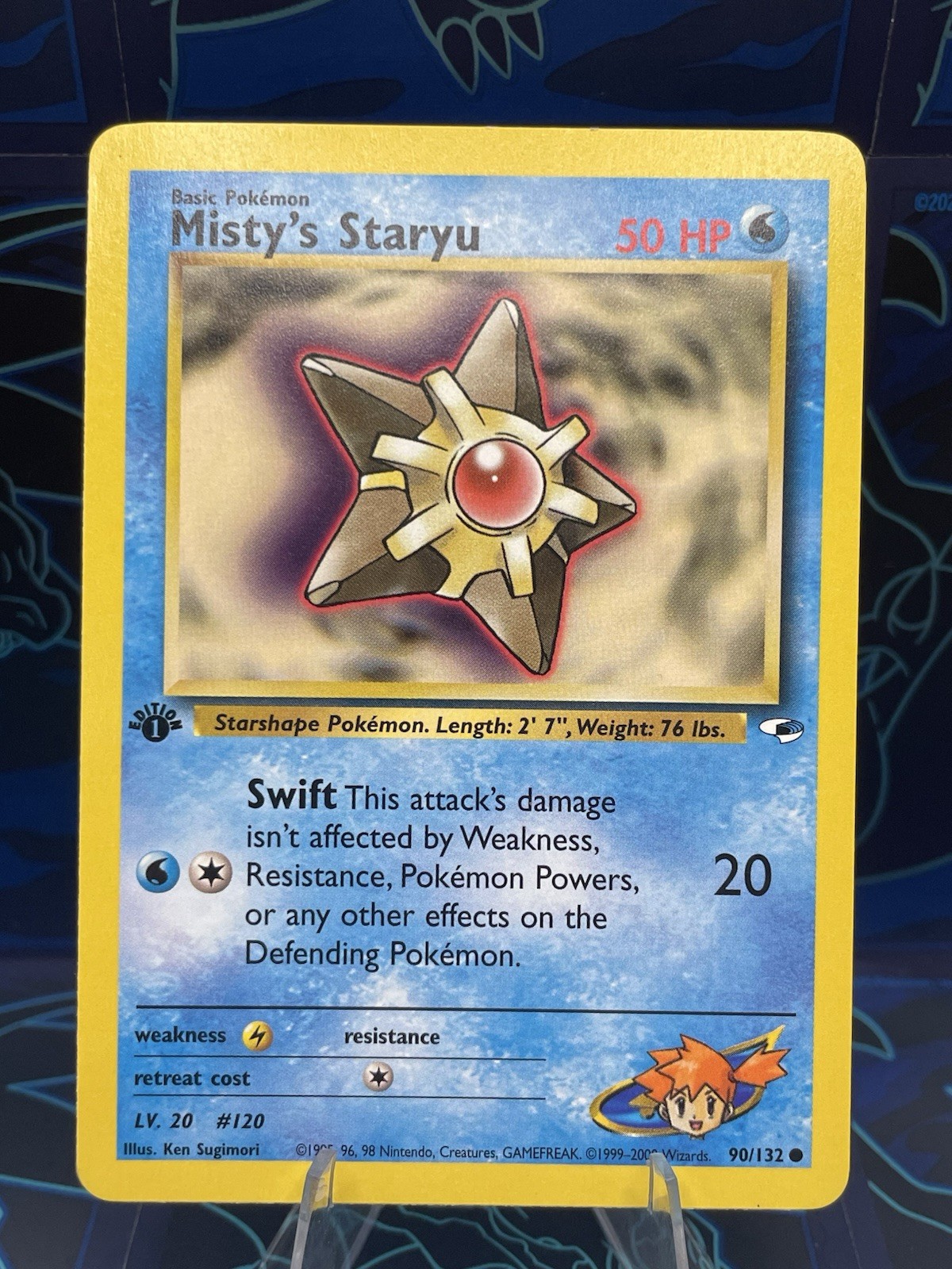 WOTC Gym Challenge Misty's Staryu 90/132 1st Edition English - MINT/NM