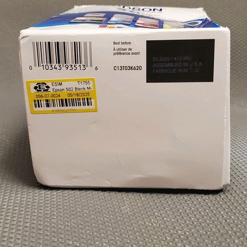 Epson 502 Ecotank Combo Pack Black, Cyan, Magenta, Yellow Set of 4 Ink Bottles - 第 5/5 張圖片