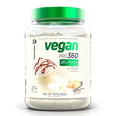 Forzagen Vegan Protein 360 2 Lbs 27 Servings, Plant Based Protein Extracted f...