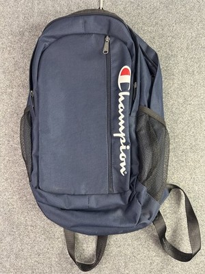 Champion Fashion Backpack Unisex Navy Blue 3 Pocket
