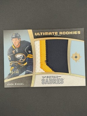 2015-16 UD Ultimate Collection - Ultimate Rookies Patch Jack Eichel #120 /10