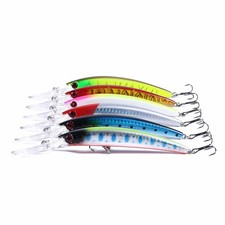 6 pezzi 15 cm/15 g esca da trolling minnow esca da pesca bass crankbait tackle wobbler