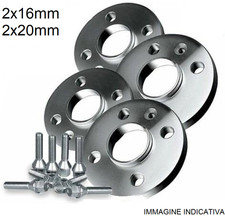 KIT 4 DISTANZIALI RUOTA FIAT 500 07> 4X98  C.58.1 SPESSORE 16mm+20mm CON BULLONI