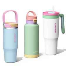 3-Pack Insulated Stainless Steel Water Bottles with Upgraded Leakproof Tech, ...