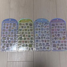 Tamagotchi Cotton Puffy Seal Stickers 4 Set