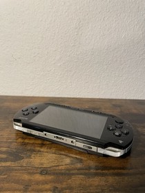 Sony PlayStation Portable PSP-1006 Black Handheld System  Wi-Fi USB Read TESTED