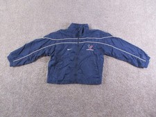Nike Houston Texans Kids Boys 7 Full Zip Windbreaker Nylon Mock Neck Lined