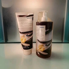 Korres 2pc Mediterranean Vanilla 1 Liter Body Cleanser & 400 ml Body Butter Set 