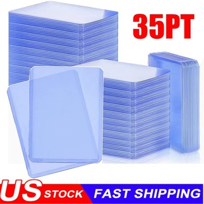 25-1000 3''x4'' Topload Card Holder 35PT Trading Cards Hard Plastic Card Sleeves