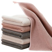 K janet6am Dish Cloths for Washing Dishes, 6 Pack Kitchen Dish Towels, Super ...