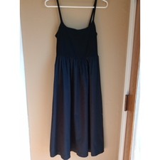 Old Navy Cotten Blend Basic Black Minimal Maxi Dress Size M