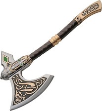 Fantasy Viking Latex Foam Axe Cosplay LARP Costume Medieval Prop Display Replica