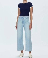 Pistola Penny Crop High Rise Wide Leg Jean Collective