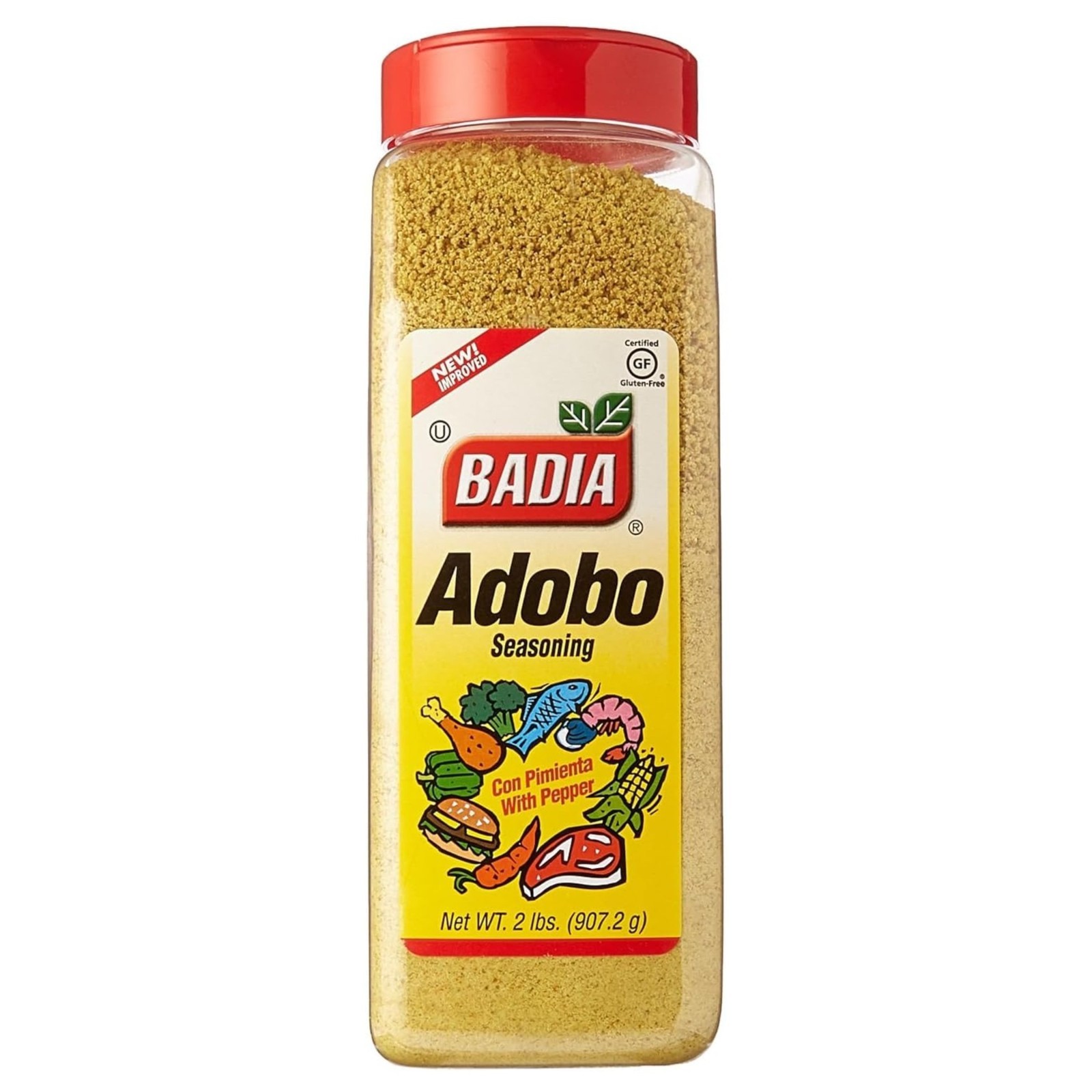 Badia Adobo With Pepper Seasoning 907g 2lb - All Purpose Spice Meat Chicken