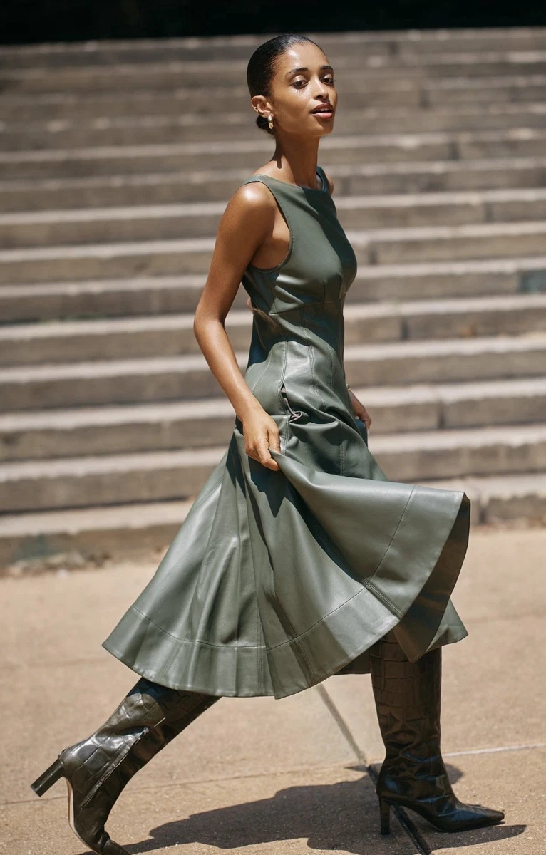 Anthropologie Faux Leather Dresses for Women for sale