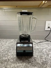 VTG Sears Lady Kenmore CHROME MCM Blender 8 Speed Robins Egg Blue TESTED 100%