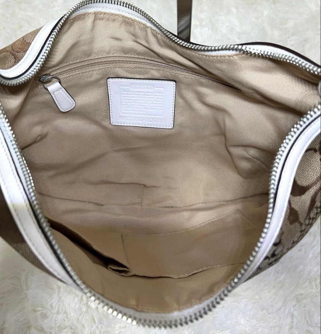 Coach One Shoulder Bag Patchwork Crescent Signatu… - image 17