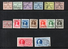 Vatican 1929 old set Pope Pius XI stamps (Michel 1/15) nice used