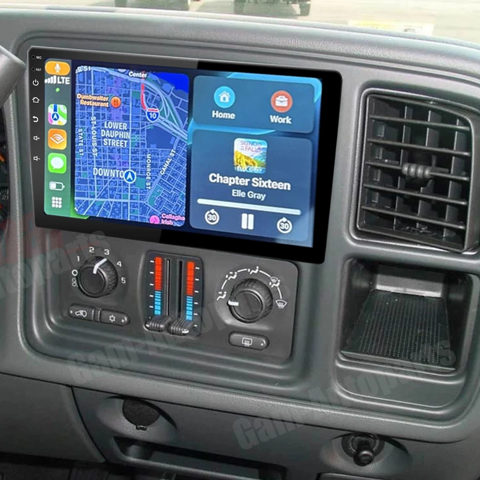 For Chevrolet Silverado 1500 2500 1999-2006 GPS Stereo Radio Navi Apple Carplay - Image 3 of 4