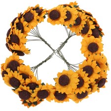 100PCS Attractive Elegant Mini Artificial Paper sunflowers artificial Flowers