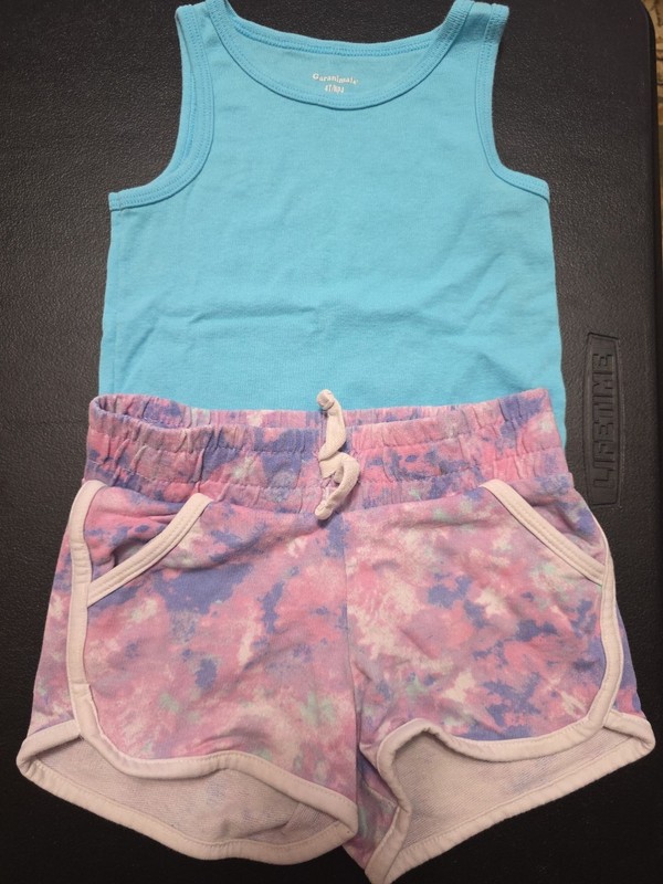 Girls Sz 4-5 Tank Top And Short Outfit