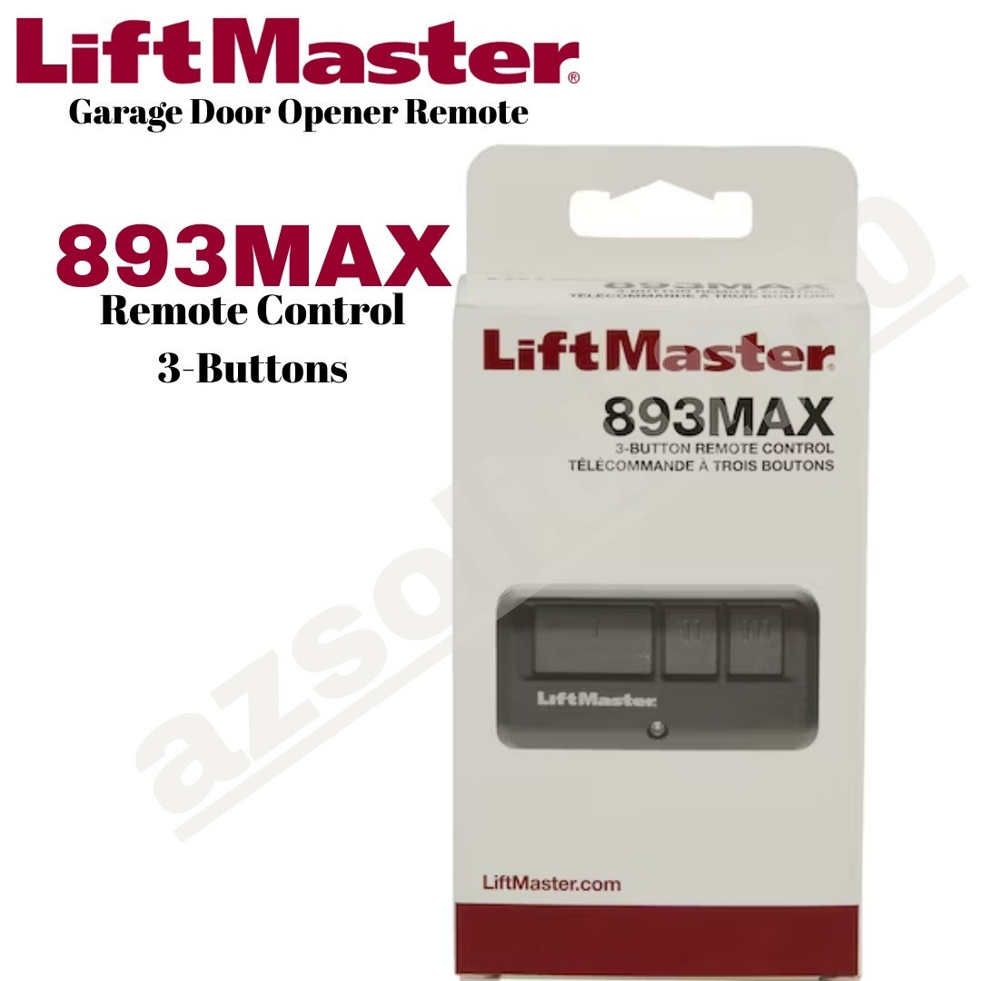LiftMaster 878MAX, 893MAX,890MAX,877MAX Remote Control Garage Door ...