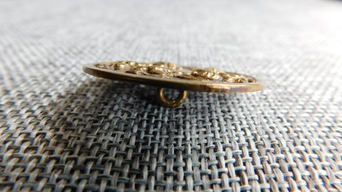 Antique Vtg Button Pierced Open Work Aprx: 1-3/8" #710-D - Picture 3 of 5